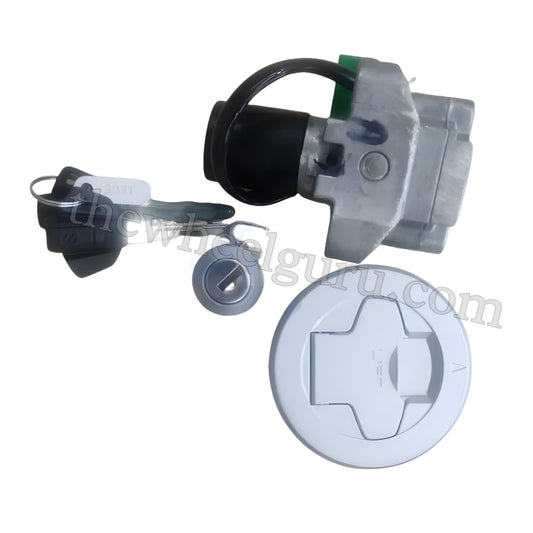 MINDA Lock Set (For Honda Suzuki Gixxer) | Set of 3 | Only BS3 Models | Before Mar 2017 Models