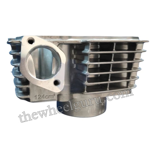 Piston Cylinder Kit for Honda Shine | CB Shine | SP Shine | Hero Ignitor | Stunner | Silver Colour Block | Engine Block