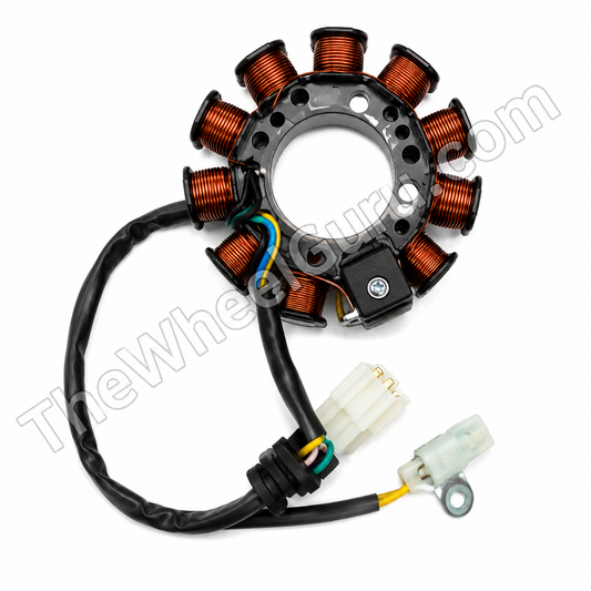 Stator Coil Assembly Hero Splendor i3s (12 pole) socket 2 Pin wire 3+1 pin