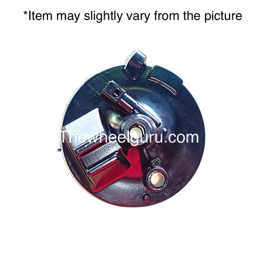 TheWheelGuru Front Drum Plate for Bajaj Discover Alloy Wheel | Black Colour Plate