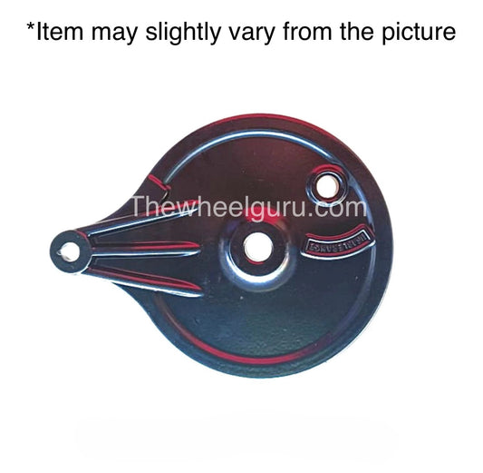 TheWheelGuru Rear Drum Plate for Hero Super Splendor | Glamour | Glamour Alloy Wheel | CD Deluxe | Passion Pro |Splendor Plus | Splendor | NXG | Big Plate Colour Black